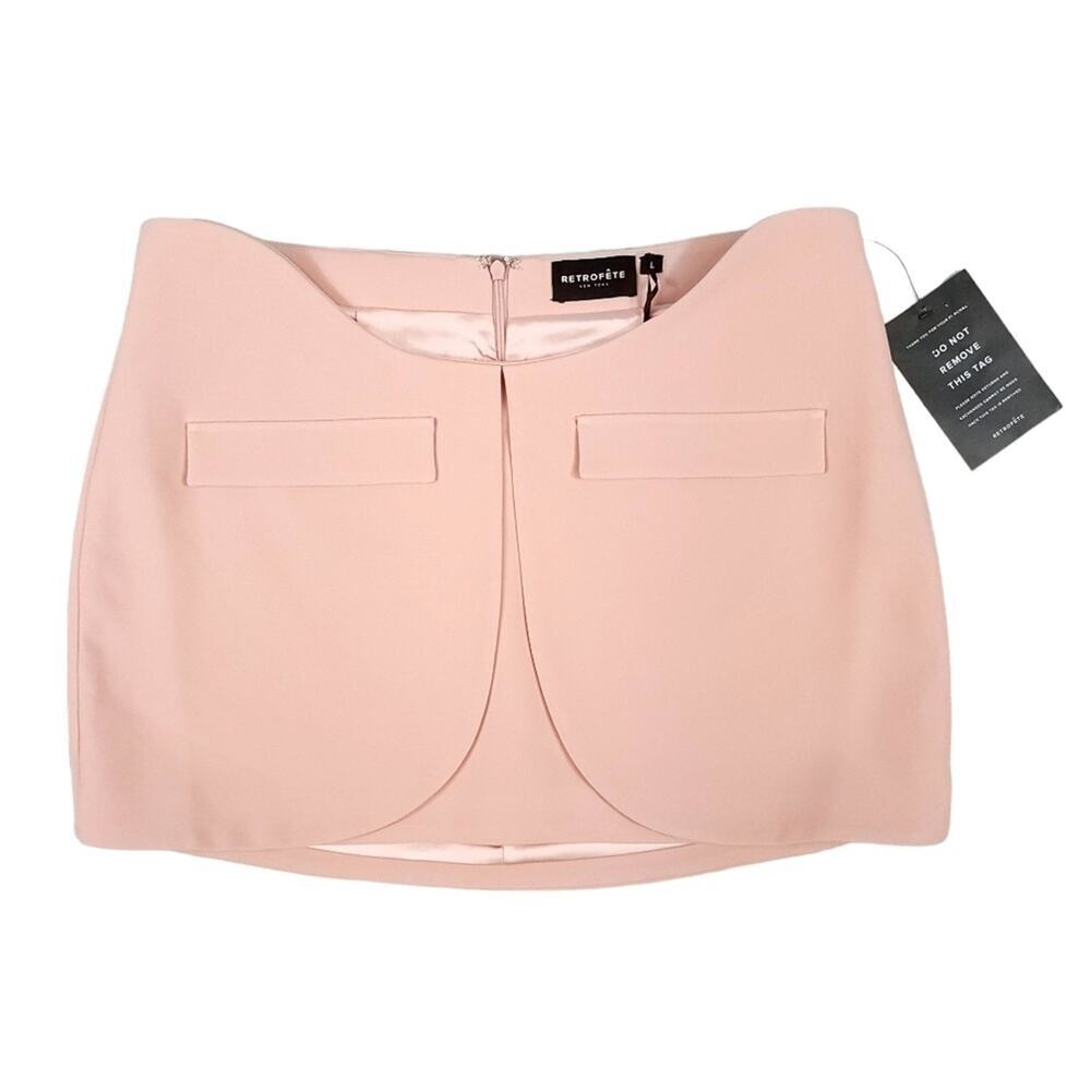 Retrofete Amaka Skirt Dusty Peach Mini Skirt Suit - Picture 5 of 14